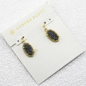 Kendra Scott Grey crystal ivory earrings